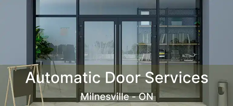 Automatic Door Services Milnesville - ON