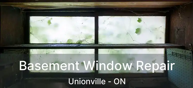 Basement Window Repair Unionville - ON