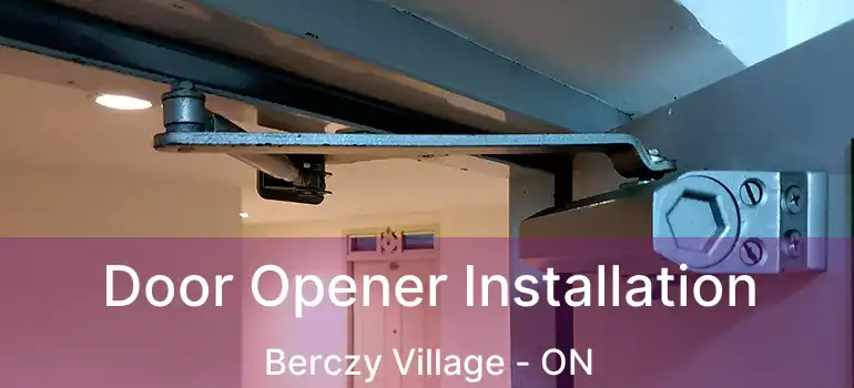 Door Opener Installation Berczy Village - ON