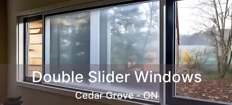 Double Slider Windows Cedar Grove - ON