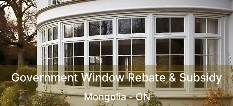 Government Window Rebate & Subsidy Mongolia - ON
