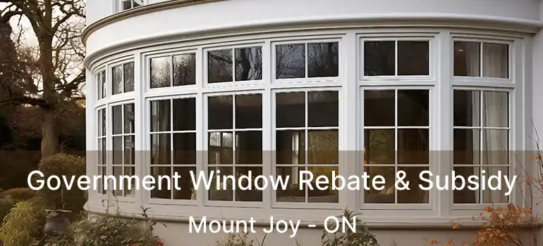Government Window Rebate & Subsidy Mount Joy - ON