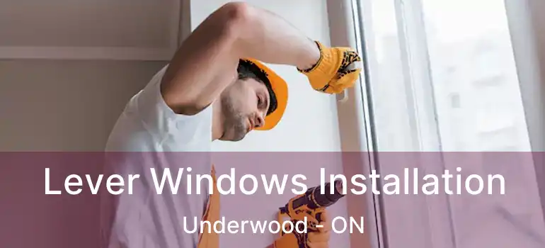 Lever Windows Installation Underwood - ON