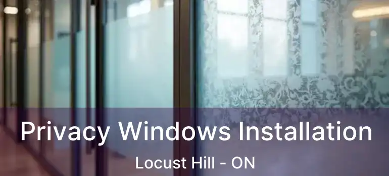 Privacy Windows Installation Locust Hill - ON