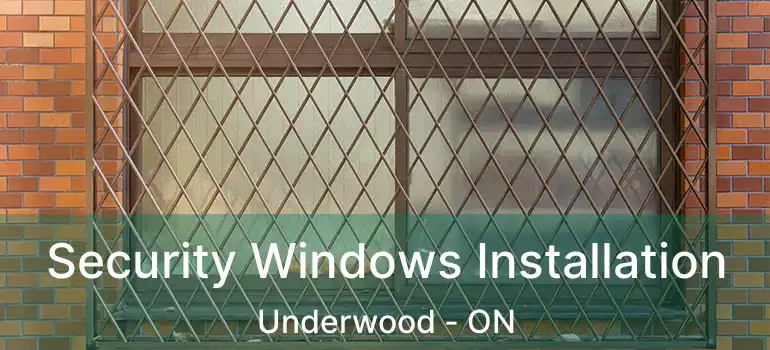 Security Windows Installation Underwood - ON