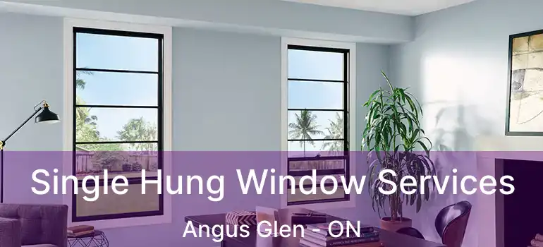 Single Hung Window Services Angus Glen - ON