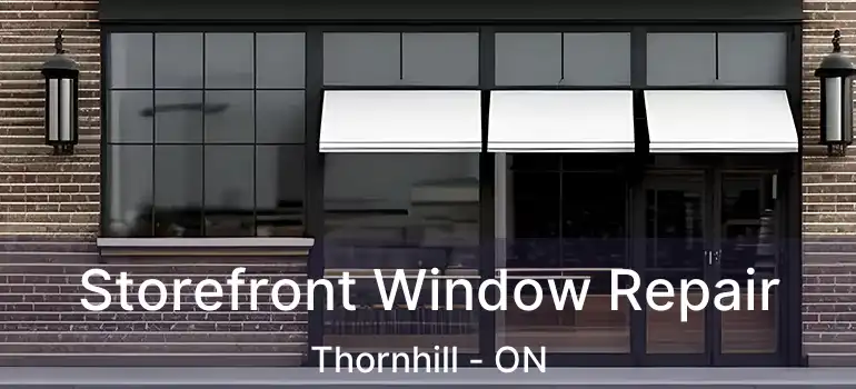 Storefront Window Repair Thornhill - ON