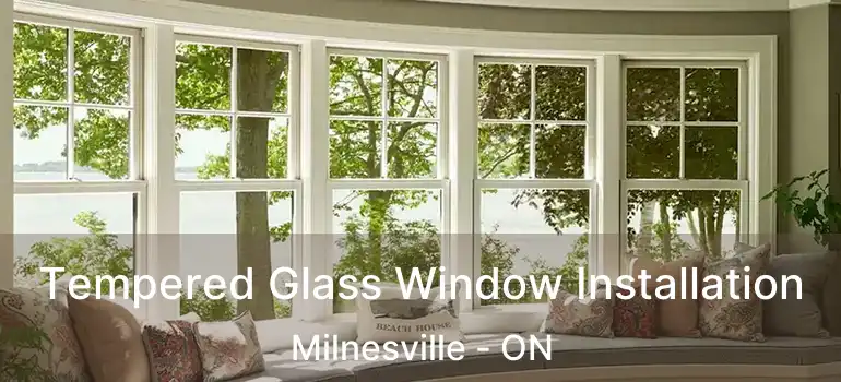 Tempered Glass Window Installation Milnesville - ON