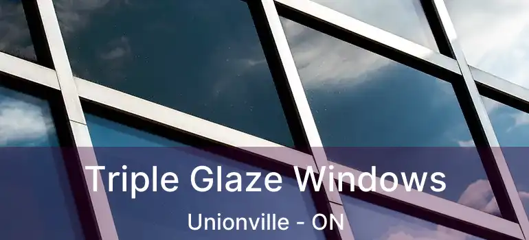Triple Glaze Windows Unionville - ON