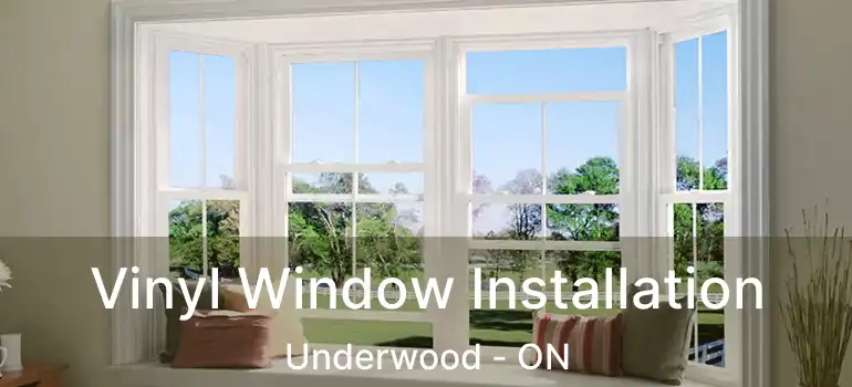 Vinyl Window Installation Underwood - ON