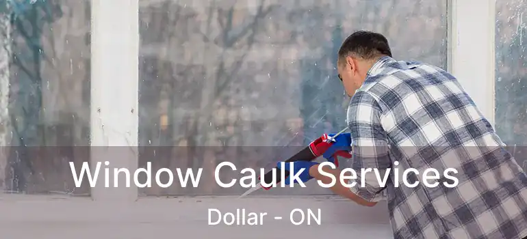 Window Caulk Services Dollar - ON
