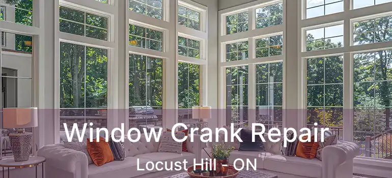 Window Crank Repair Locust Hill - ON