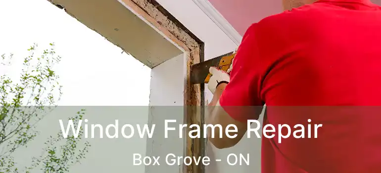 Window Frame Repair Box Grove - ON