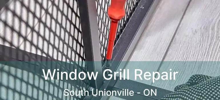 Window Grill Repair South Unionville - ON