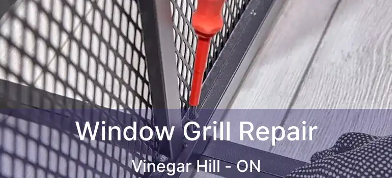 Window Grill Repair Vinegar Hill - ON