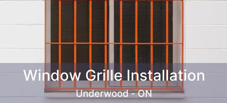 Window Grille Installation Underwood - ON