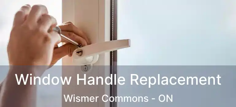 Window Handle Replacement Wismer Commons - ON