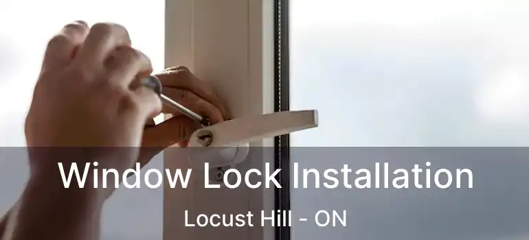 Window Lock Installation Locust Hill - ON