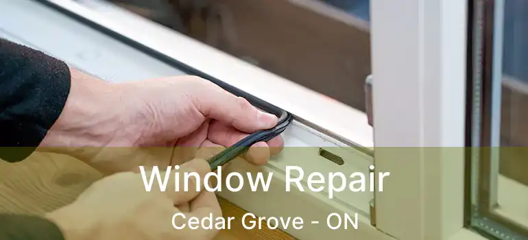Window Repair Cedar Grove - ON